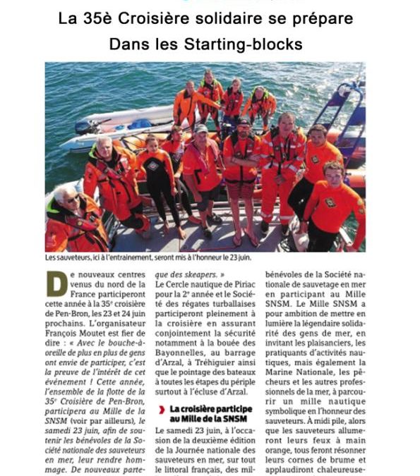 La 35è Croisière solidaire se prépare. Dans les Starting-blocks