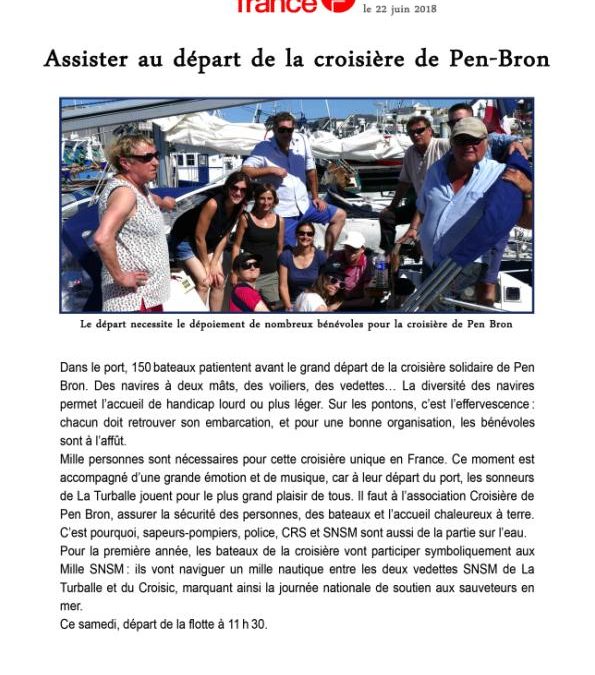 Assister au départ de la croisière de Pen-Bron