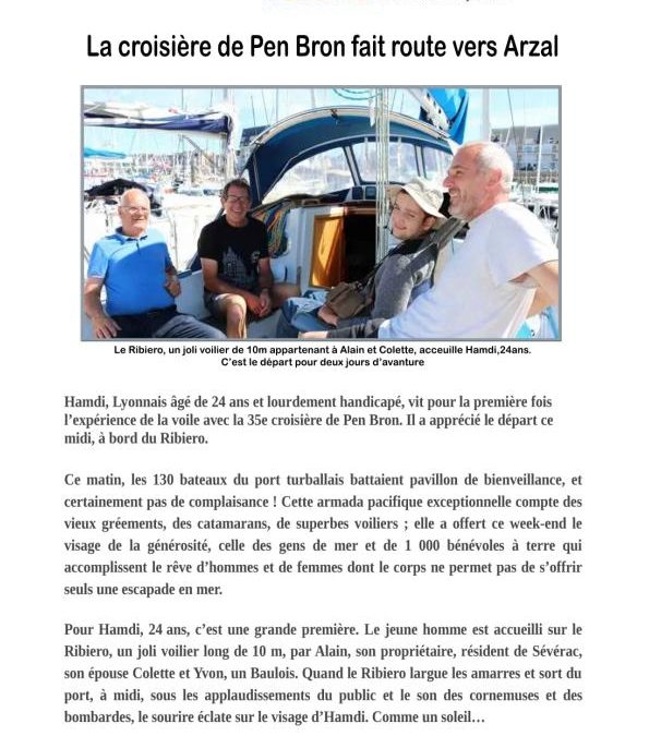 La croisière de Pen Bron fait route vers Arzal